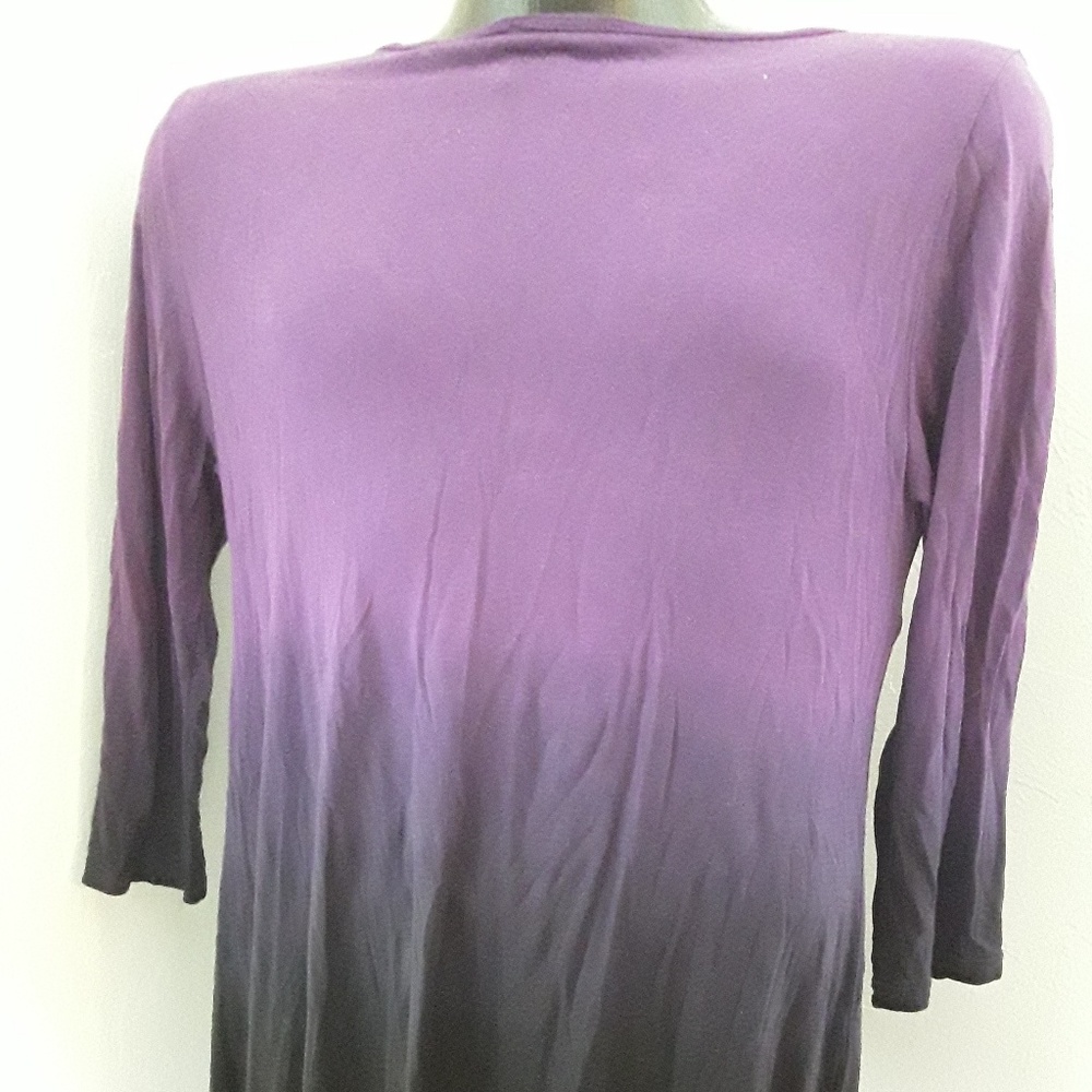 DKNY Jeans women top tunic 3/4 sleeve size M - Picture 4 of 6